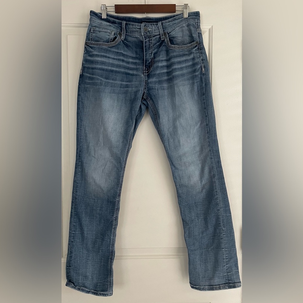 BKE Jake Straight Fit Light Blue Men's Jeans